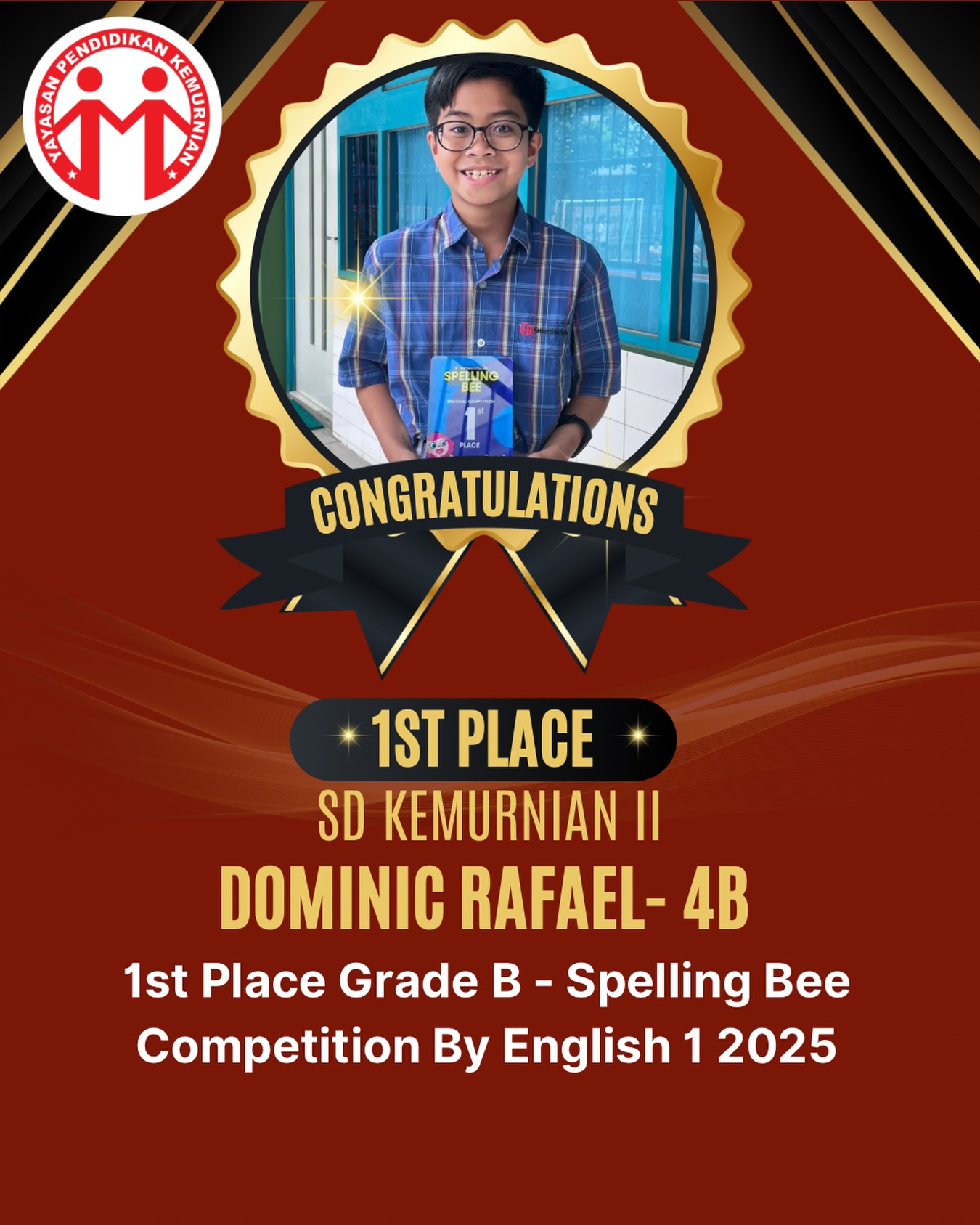 Juara 1 Spelling Bee Grade B